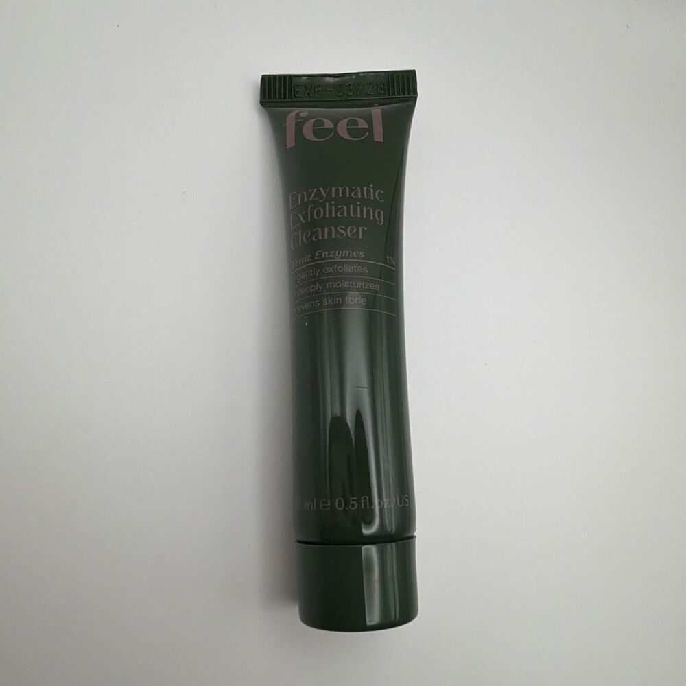 FEEL BEAUTY Enzymatic Exfoliating Cleanser 15 ML 0.5 FL OZ NWOB Sealed